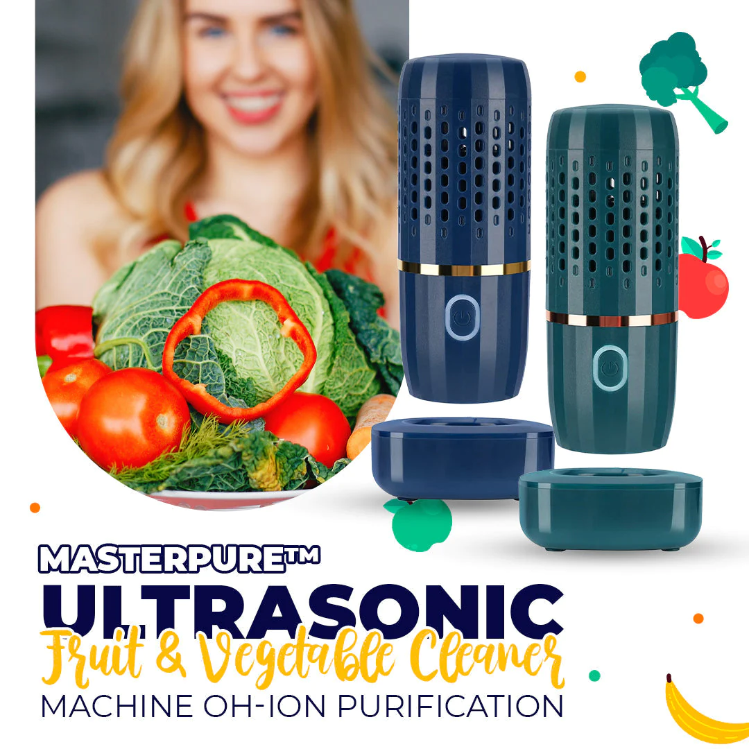 MasterPure Ultrasonic Fruit and Vegetable Cleaner Machine OH-ion Purification