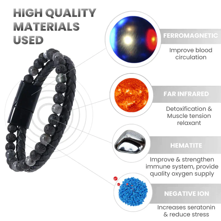 Maverix Humanic Hematite ION Bracelet