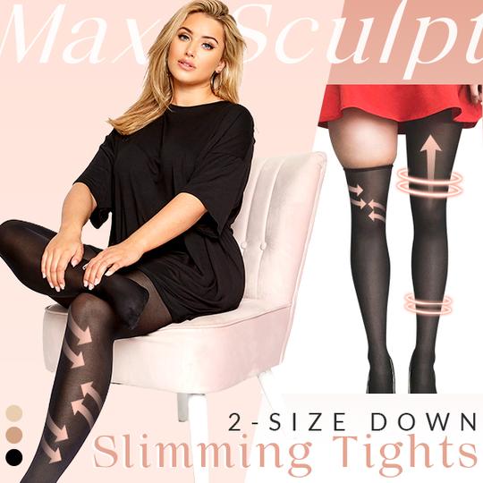 MaxSculpt 2-Size Down Slimming Tights