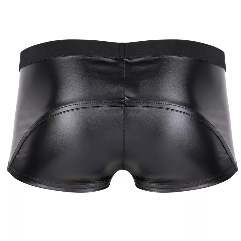 Mens Sexy Short Leather Panties