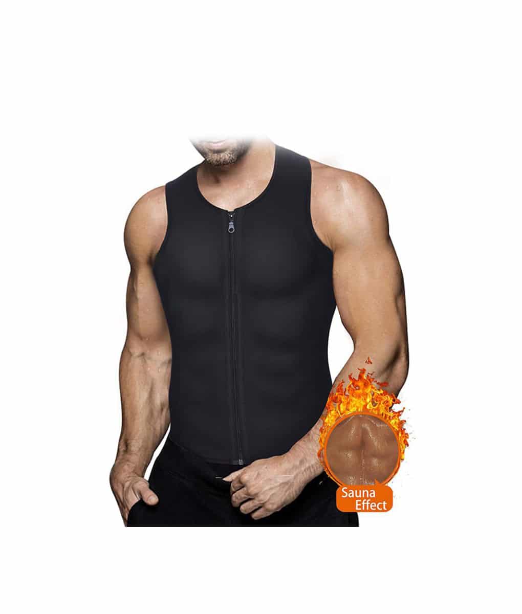 Men's Zipper Neoprene Sauna Vest