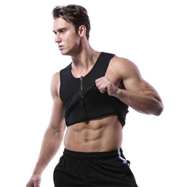 Men's Zipper Neoprene Sauna Vest