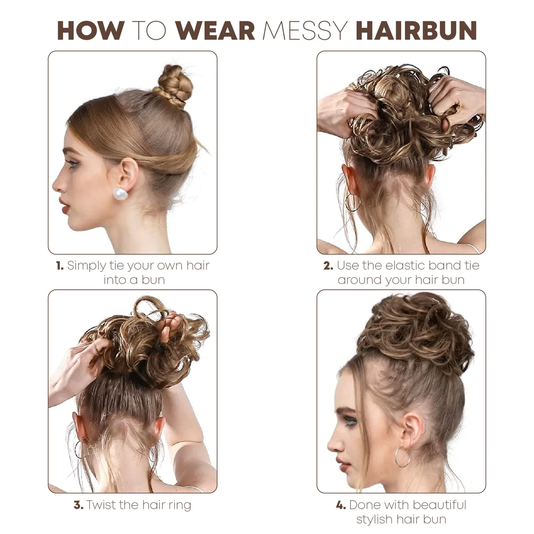 Stylish Instant Messy HairBun