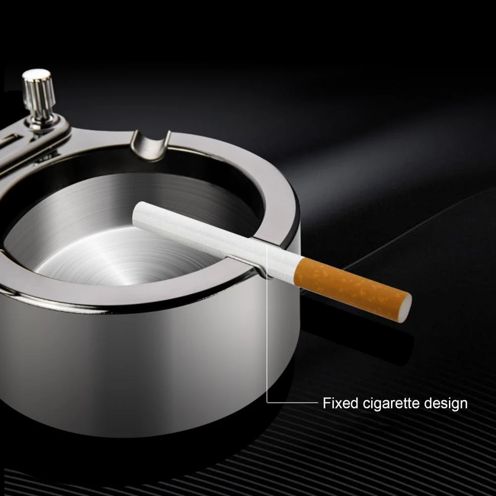 Metal Ashtray Ten Thousand Match Lighter