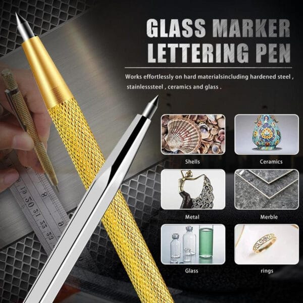 Metal Plate Glass Marker Lettering Pen