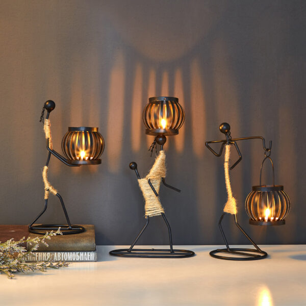 Creative Beautiful Nordic Iron Candle Holder