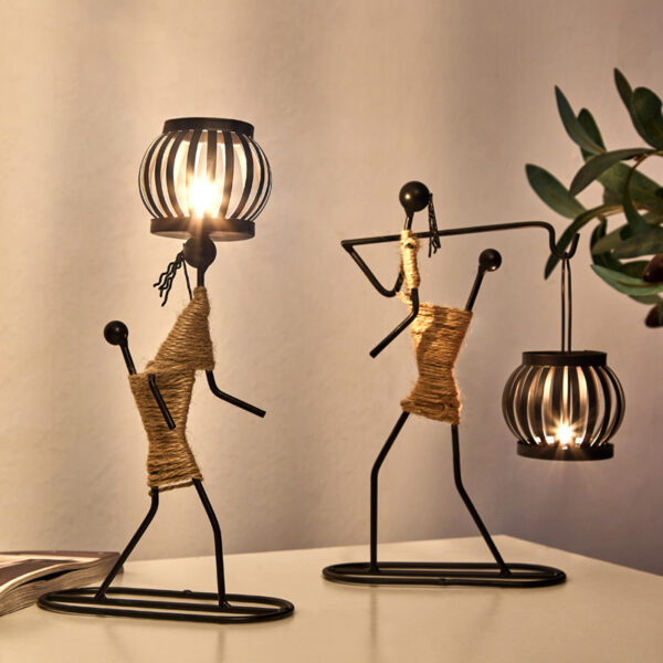 Creative Beautiful Nordic Iron Candle Holder