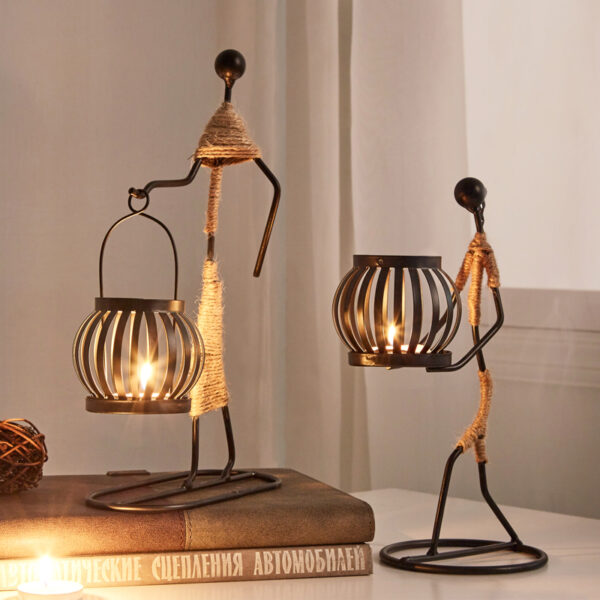 Creative Beautiful Nordic Iron Candle Holder