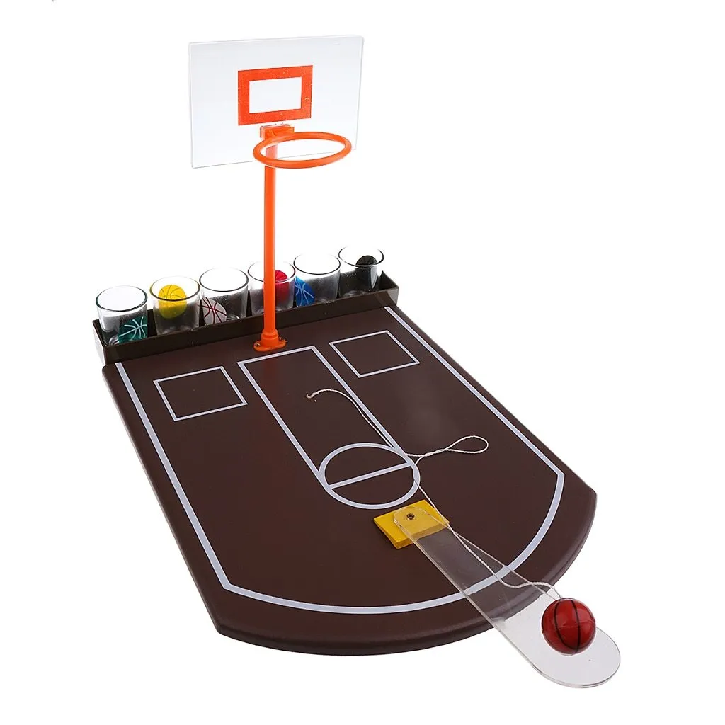 Mini Glass Basketball Table Drinking Game