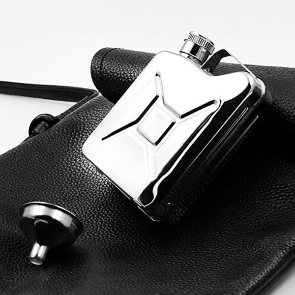 Mini Jerrycan Gasoline Liquor Hip Flask With Funnel