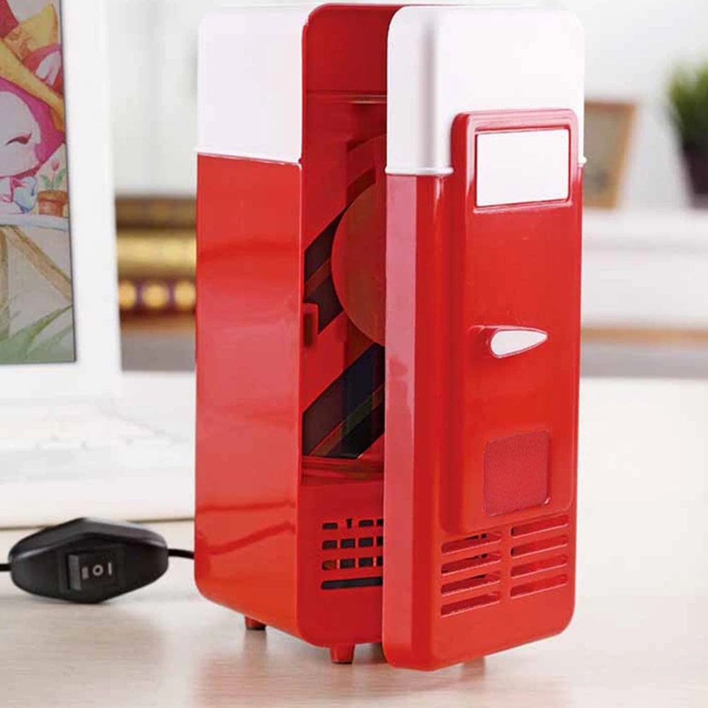 Mini USB Desktop Fridge  Can Cooler & Drink Warmer