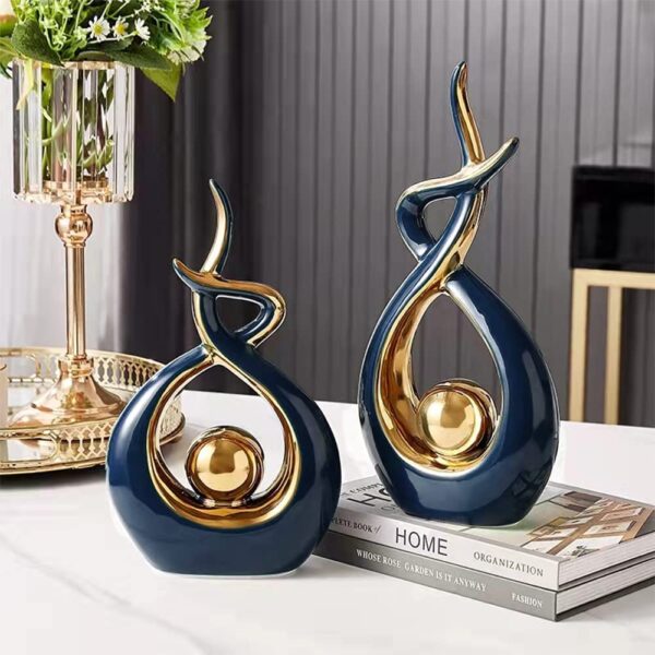 Modern Abstract Art Ceramic Statue