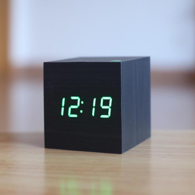 Modern Digital Wood Clock