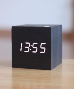 Modern Digital Wood Clock