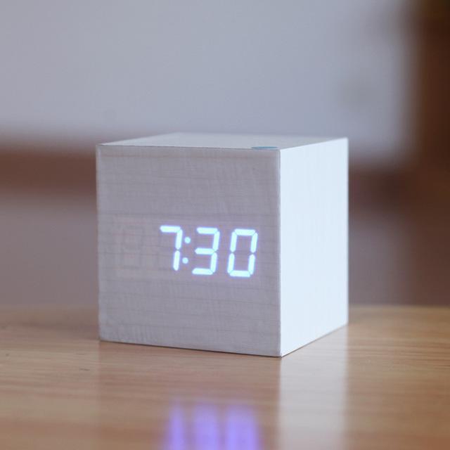 Modern Digital Wood Clock