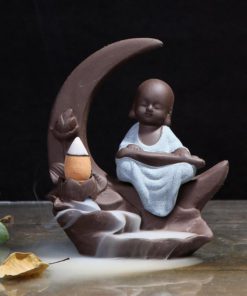 Monk On The Moon Incense Holder