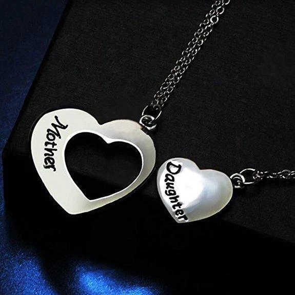 Mother Daughter Necklace Set