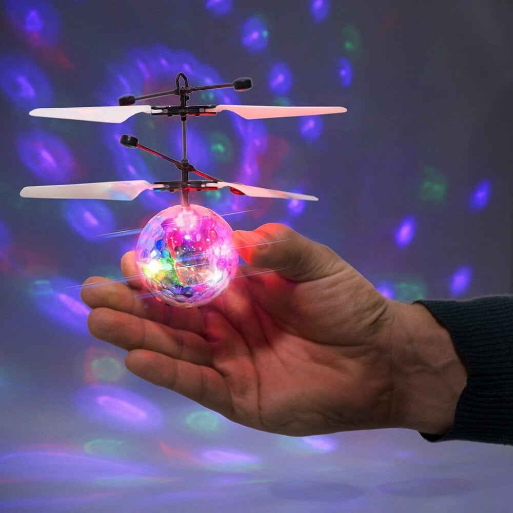 Multicolor LED Flying Ball Helicopter Toy