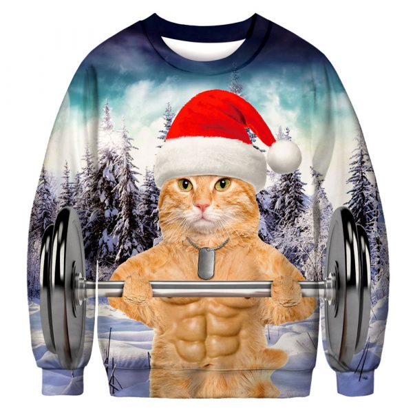 Muscle Cat Sweaters For Men and Women