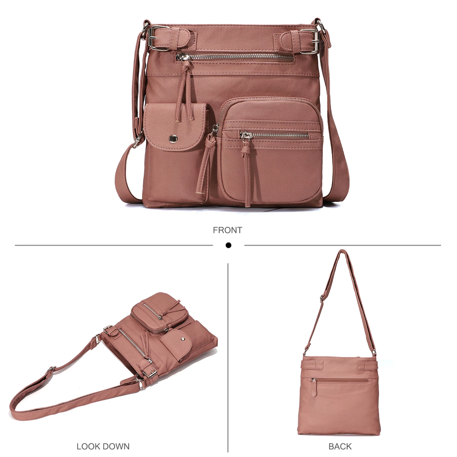 Multi Pocket Crossbody Bag