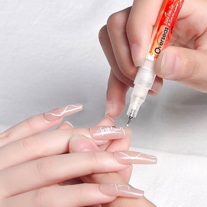 Ultra Thin Curve Manicure Felt Pen