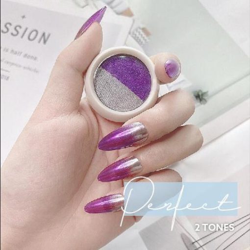 NailIt 2-Tone Mirror Chrome Powder