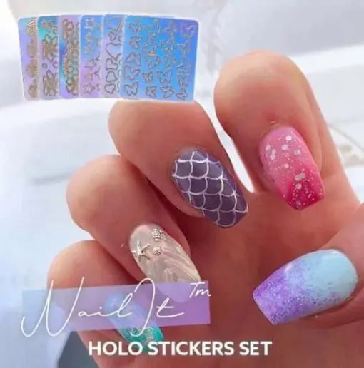 NailIt Holo Stickers Set