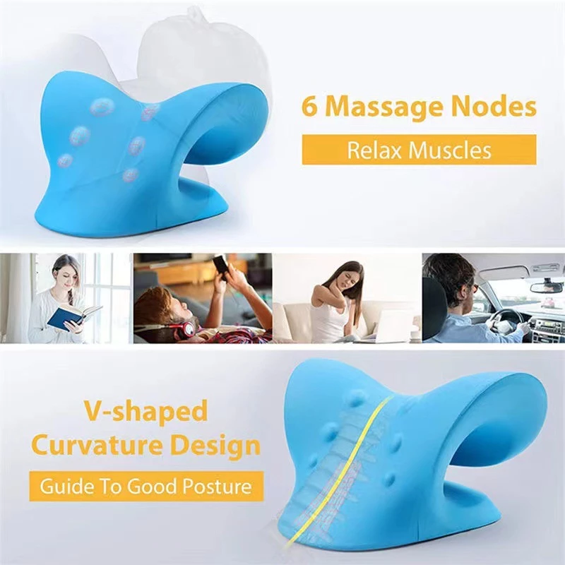 Cervical Neck Traction Pillow  For Neck Pain Relief