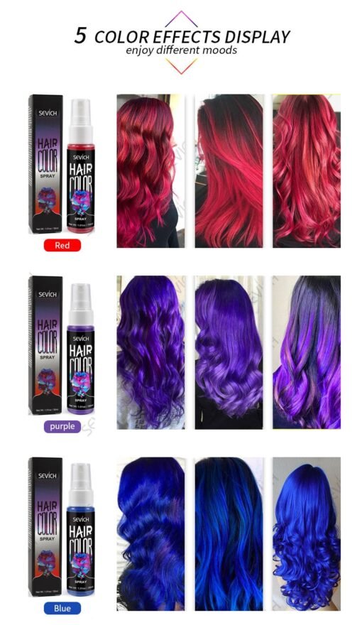 Color Hair Dye Spray