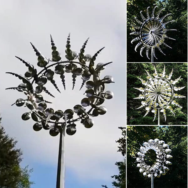 Unique and Magical Metal Windmill