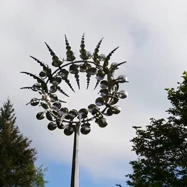 Unique and Magical Metal Windmill