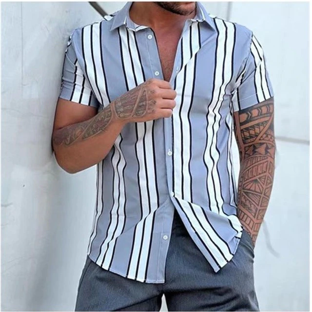 New Men's Fashion Stripes Bbr Shirt