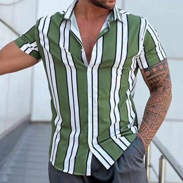 New Men's Fashion Stripes Bbr Shirt