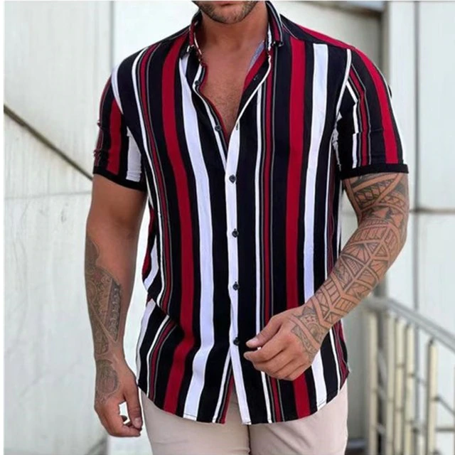 New Men's Fashion Stripes Bbr Shirt