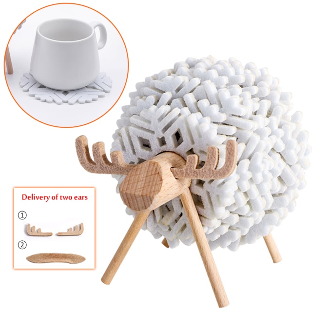 Sheep Shape Anti Slip Cup Pads