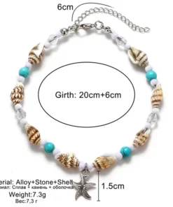 New Shell Beads Beach Anklets for Women