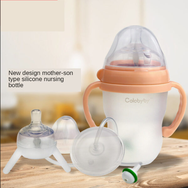 Newborn Baby Bottle with Straw