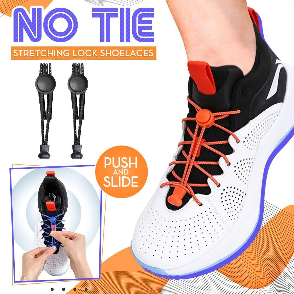 No Tie Stretching Lock Shoelaces