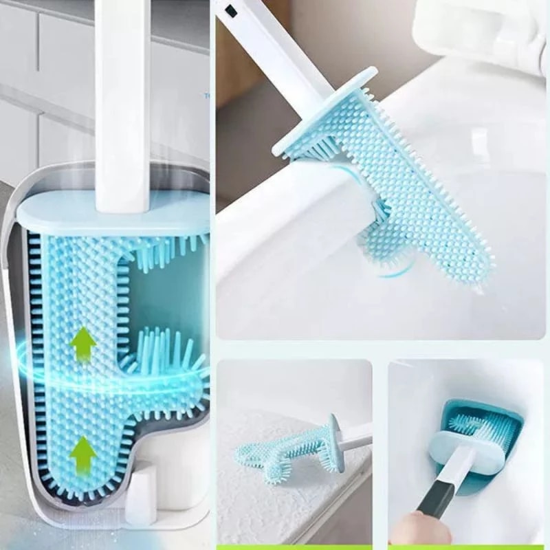 No Dead Corner Bathroom Toilet Brush