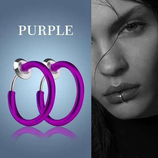 Non-Piercing Septum Earrings Hoop