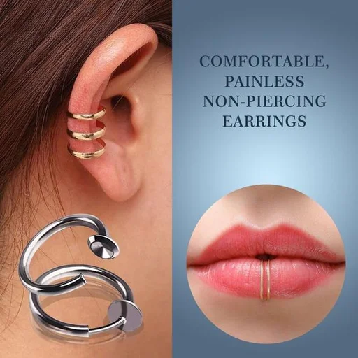 Non-Piercing Septum Earrings Hoop