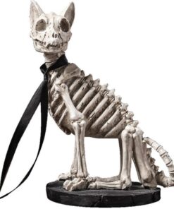 Retro Skull Dog Statue