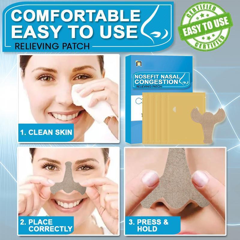 NoseFit Nasal Congestion Relieving Patch