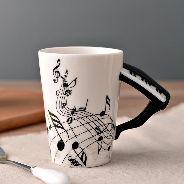 Novelty Guitar Ceramic Mug