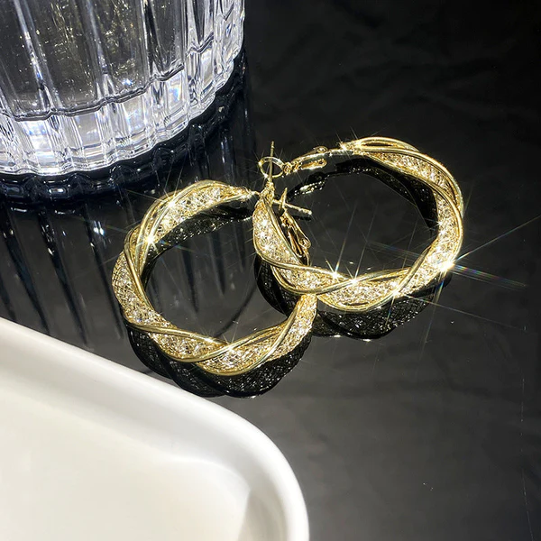 Liascy LymphaFit Twist Hoop Earrings