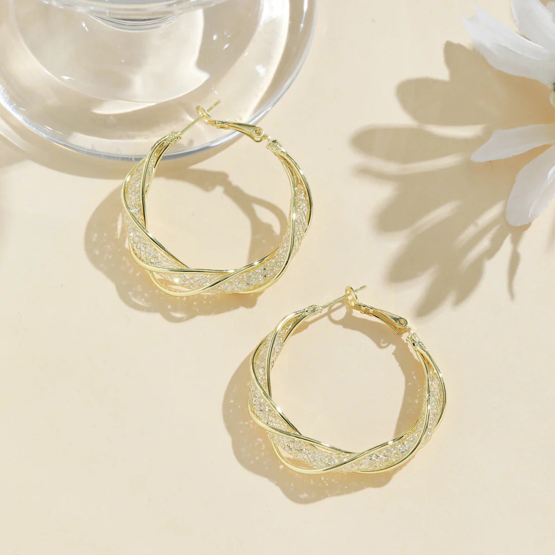 Liascy LymphaFit Twist Hoop Earrings