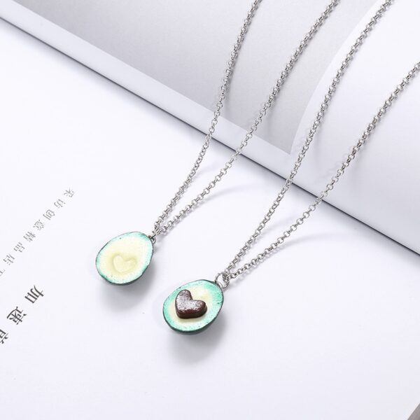 BFF Avocado Halves Necklace