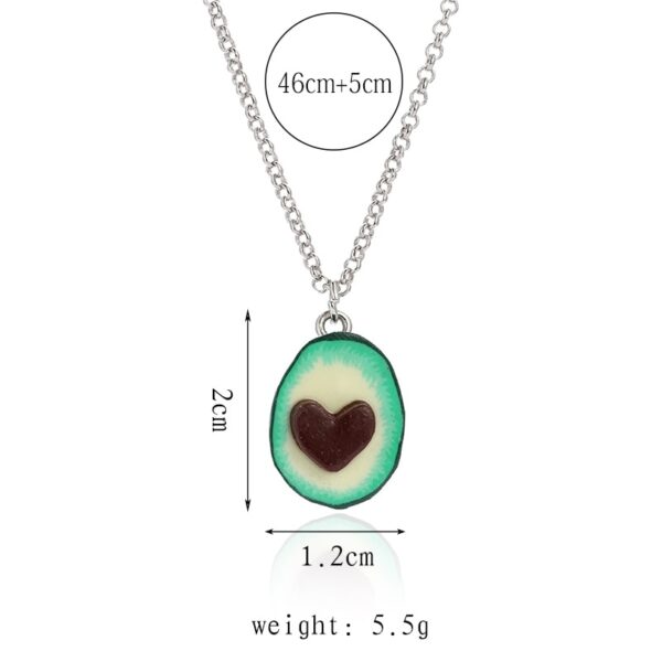 BFF Avocado Halves Necklace