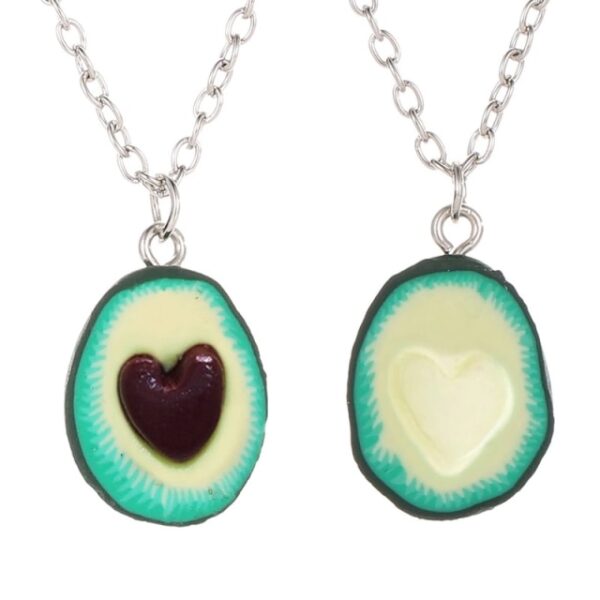 BFF Avocado Halves Necklace