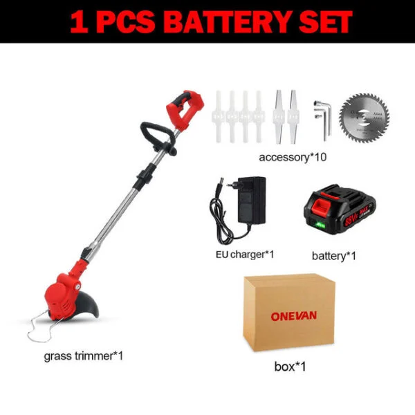 Cordless Lawnmower With Sx2 Battery And Charger